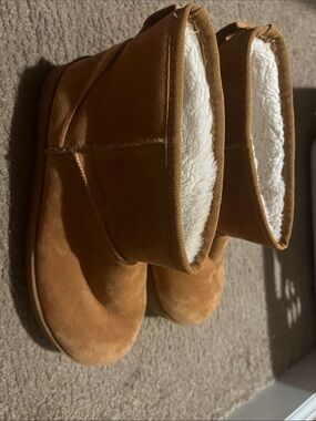 Women’s Cozy Platform Winter Boots - Chestnut